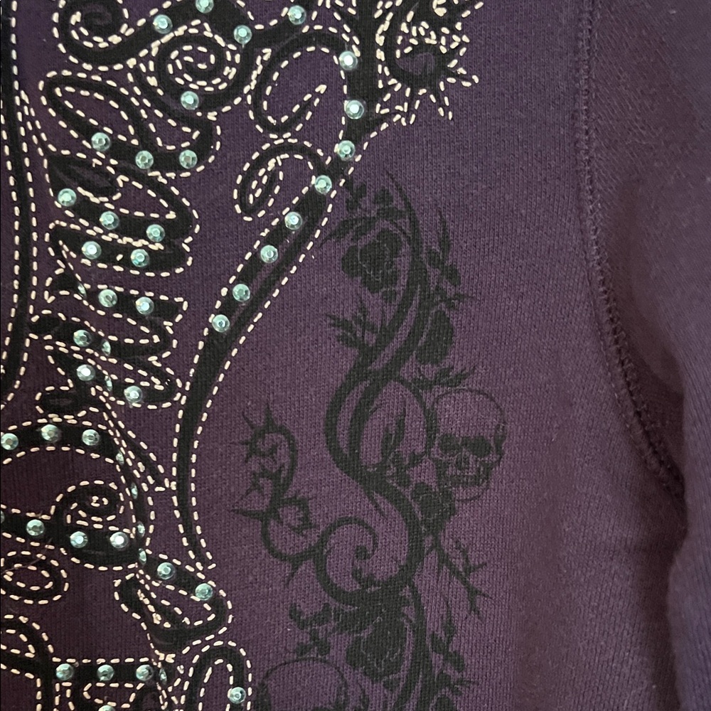 Purple Wicked Princess Hoodie with Embellished Design - Picture 4 of 11
